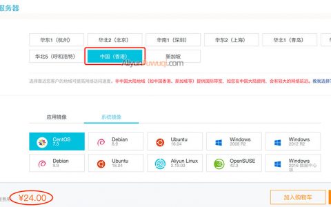 阿里云香港轻量应用服务器评测月付24元30M带宽（值）